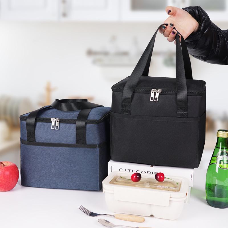 Insulated Portable Lunch Bag: Thickened Oxford Cloth for Picnics