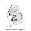 Wood Graduation Photo Frame for Desk Placement, Standing Display with Rear Panel for a Cherished Achievement Photograph