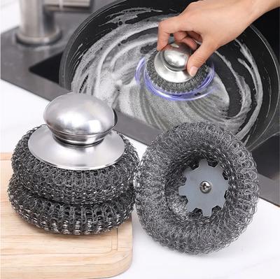 Pot Brush With Handle For Cleaning And Scrubbing, Kitchen Cleaning Brush