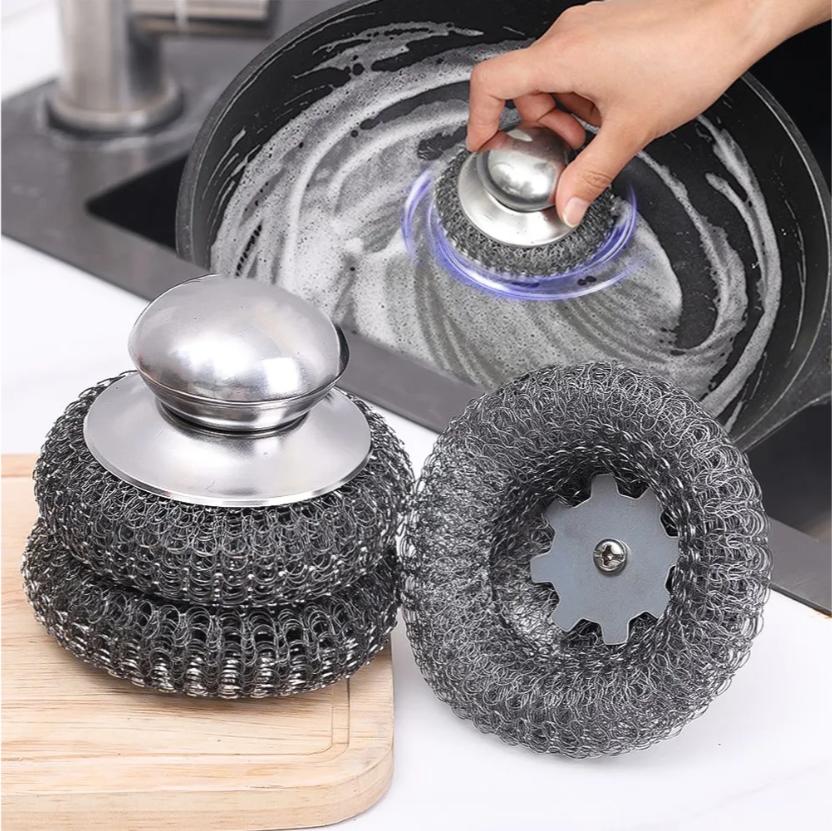 

Щетка для горшка с ручкой для чистки и скрабирования, кухонная щетка для чистки One Size серебряный