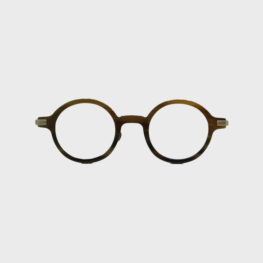 Laenseuneokeollegsyeon Lc9 (Horn Frame) - Lc922 Lb Light Brown (Buffalo Horn + Titanium)
