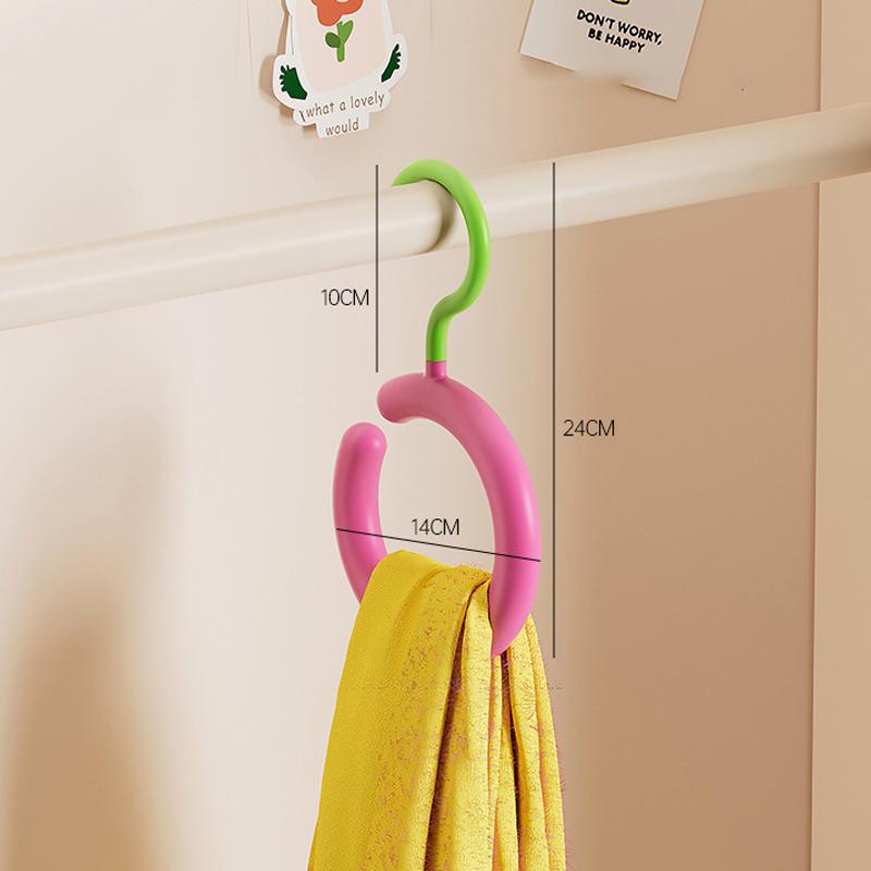 Dopamin Haken Multifunktional Drehbar Nicht Perforiert Schal Hut Tasche Aufhänger Kreisförmiger Schal Ausstellungsständer