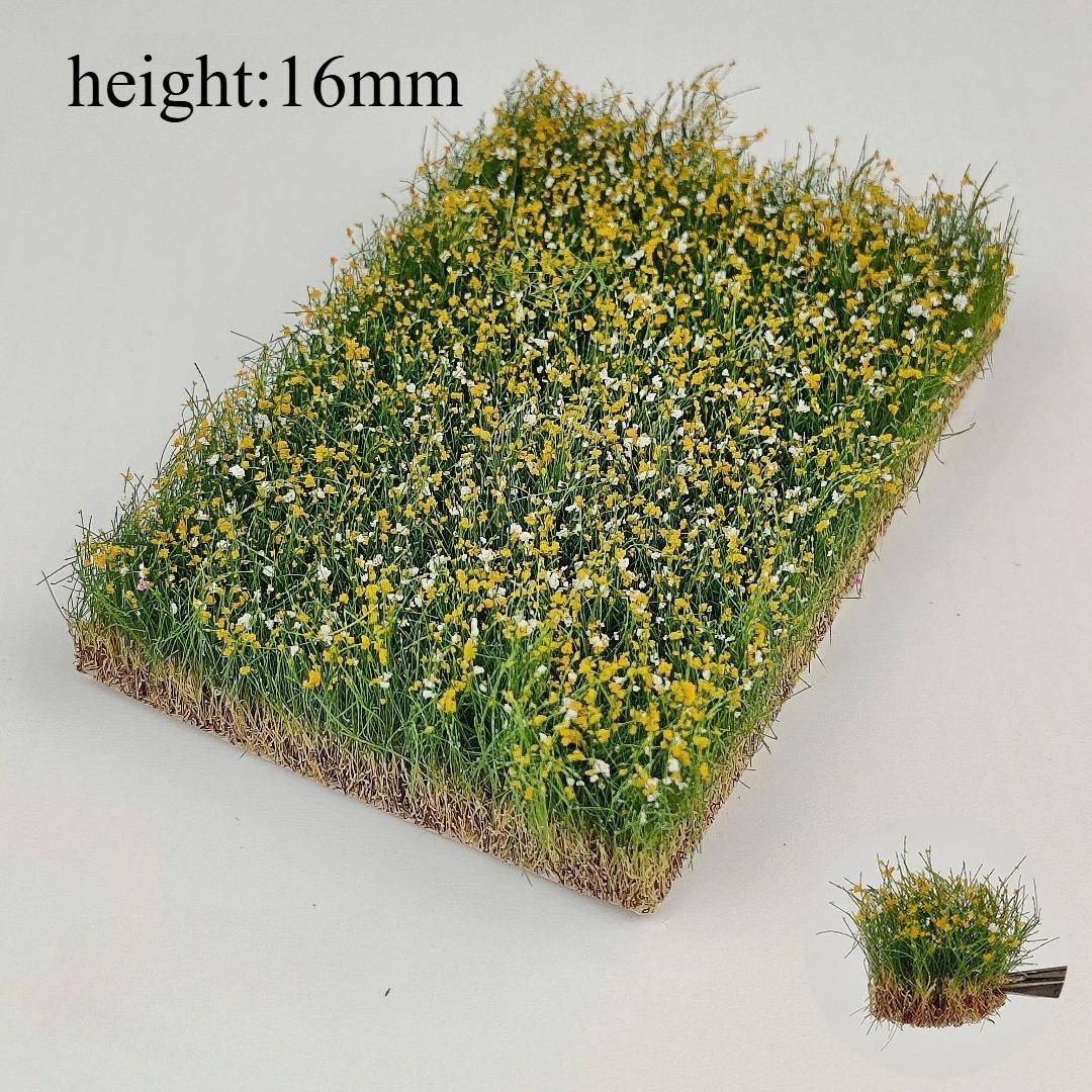 

Hand Tear Flower Cluster Realistic artificial flower cluster with green leaves, suitable for making, bonsai, sand tables, train landscapes