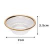 Aoyama Glass, Chiyoguchi (small sake cup/dish), approx. 7cm, Kiku (chrysanthemum) design, gold-plated, made in Japan, AMG-KM-K5G