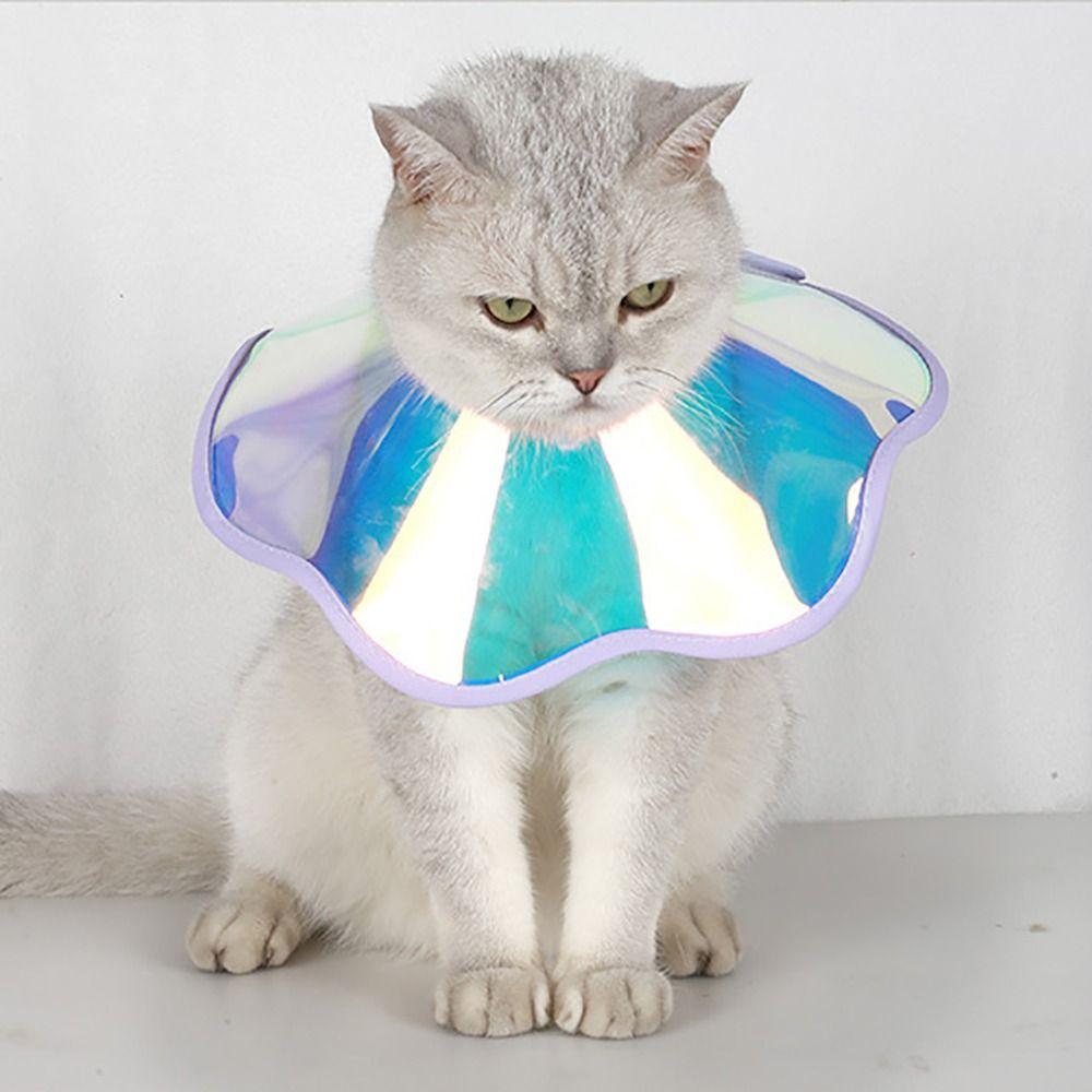 Waterproof Cat Collar Colorful Laser Cat Anti-scratching Collar Cat Neck Ring  Behavior Control