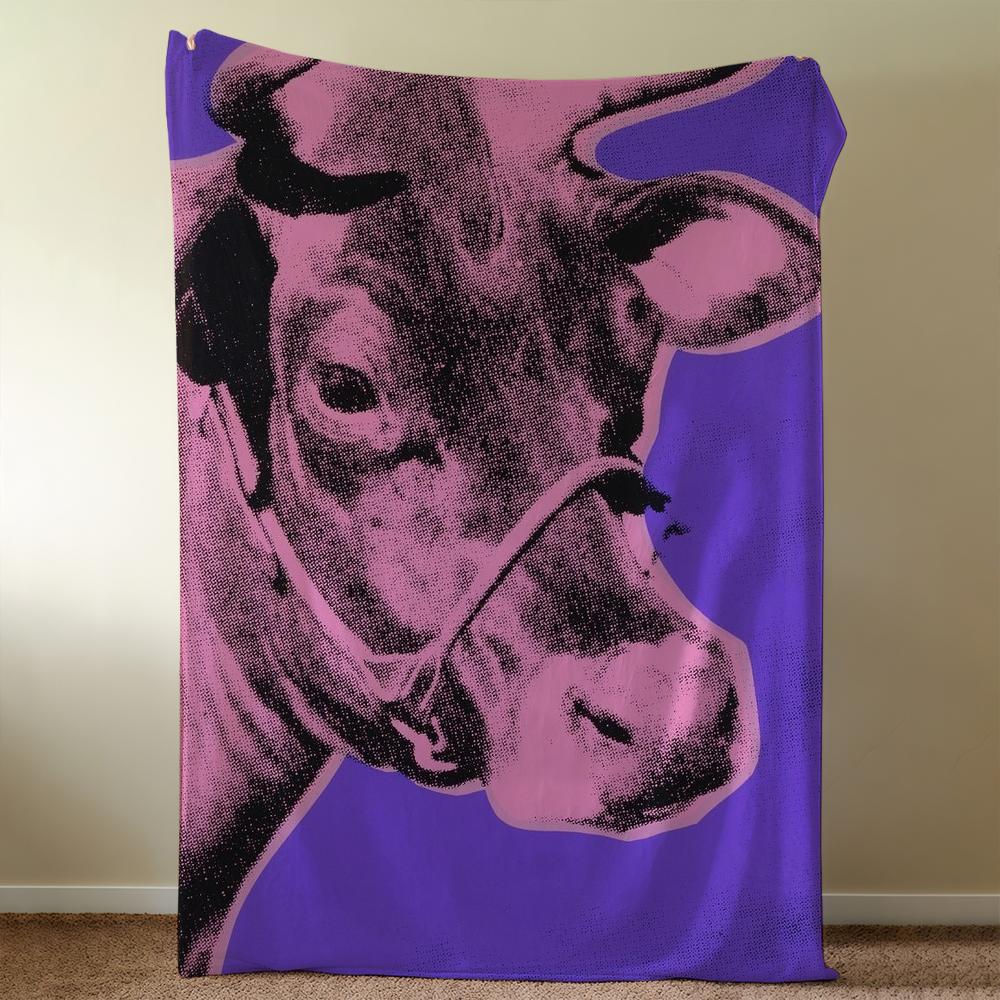A-AndyS-ES W-WarholS-ES Art Blanket Throw Super Cosy Plush Living Room Sofa Couch Childish Birthday Gifts
