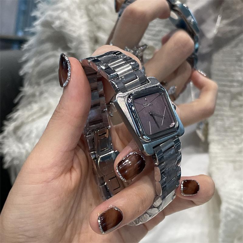 Square Luxury Watch for Women New Premium Design High-Quality Metal Fashion Quartz Wristwatch Women's Gift Accessory