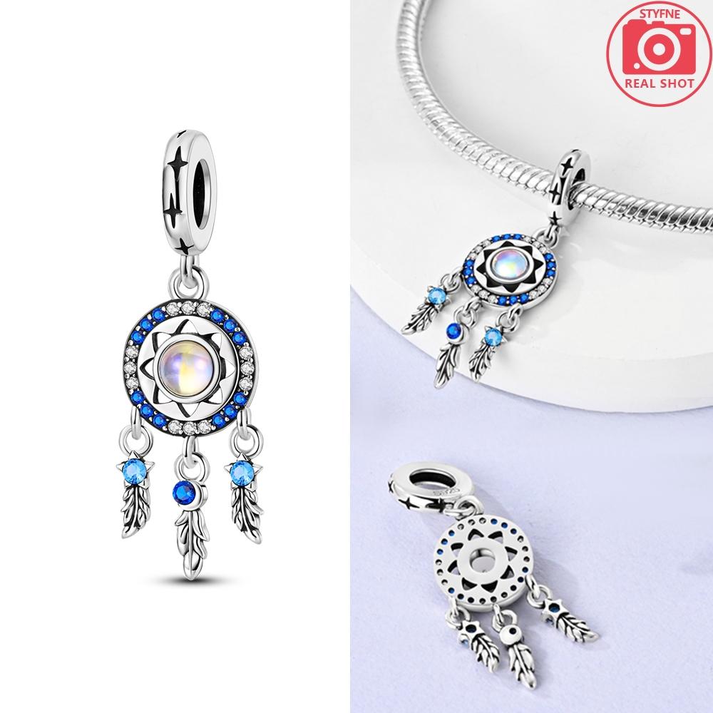 Charms Platastarry Sky Dreamcatcher Feather Pendants Fit Originalbracelets Charms For Women Jewelry Diy Making Gifts