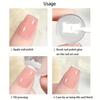 French Manicure Transfer Tool Kit with Stamp & Scraper, Nail Stamp Tips, Easy Odorless Design Transfers, Suitable for Hands.