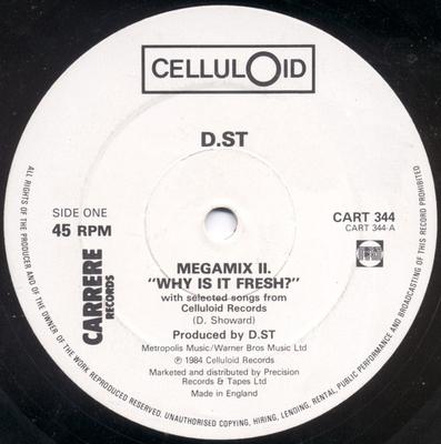 12inch Record D.ST. - Megamix II. Why Is It Fresh? CART344 Carrere, Cellul 1984 UK Dance & Electronica Used