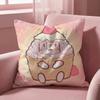 Cats & Soup Cushion Cover Multi-Scene Pillow Cover for Home & Car - Reversible, Soft & Durable for Daily Use