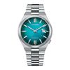 TSUYOSA Automatic Men's Watch NJ0151-88X Sapphire Glass Blue Green Gradient Silver