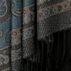 Ethnic Style Tassel Blanket Thick Pashmina Winter Warm Shawl Wrap Cashmere Jacquard Scarf Women Neckerchief Poncho Wrap Stoles