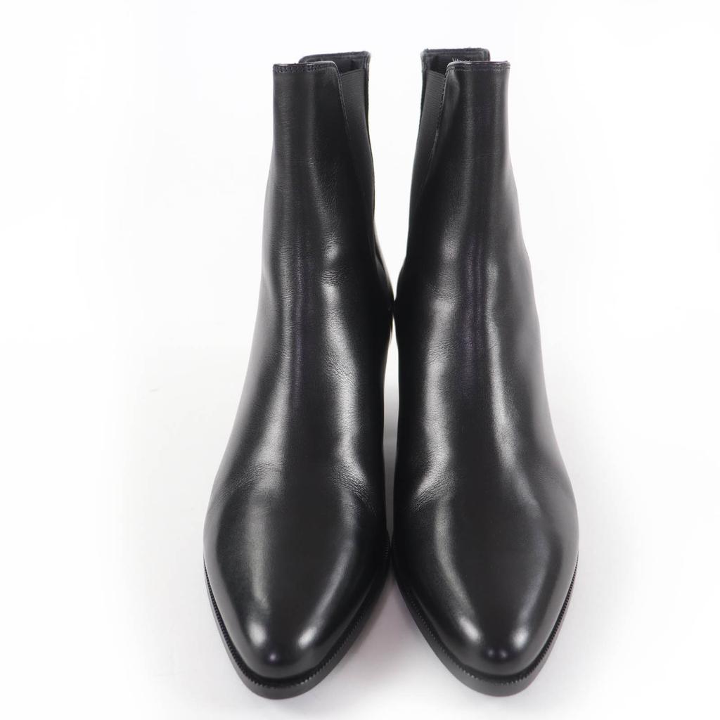 Excellent CELINE short boots Jacno side-gore leather Chelsea boots 37 327653002C Used