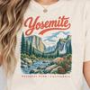 Yosemite National Park Shirt, Comfort Colors 1717 California Tee, Vintage Mountain Graphic, Retro Hiking Travel Gift