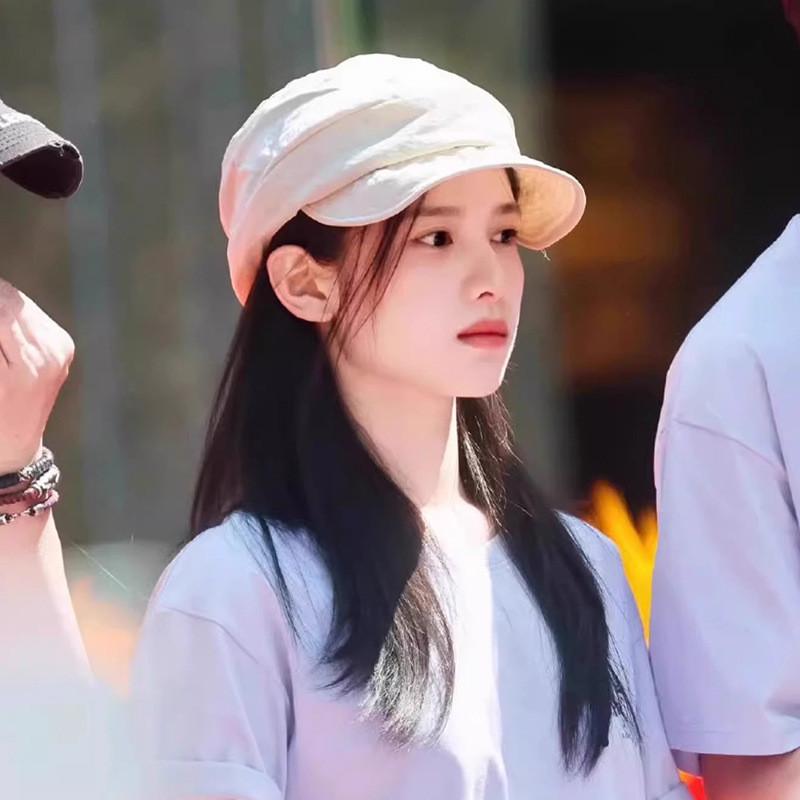 Retro japonský estetický baret s ochranou proti slunci pro ležérní letní nošení