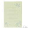 Midori Letter Floral Washi Paper with Paper 86931006 Set, Case, Green,
