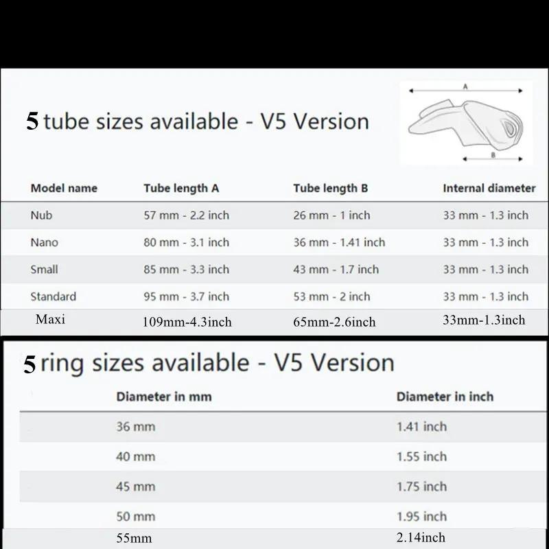 2025 New HT-V5 Chastity Cage Set with 36/40/45/50/55mm Size Penis Rings for Men Bondage Training Device Cock Lock Fetish Sex Toy