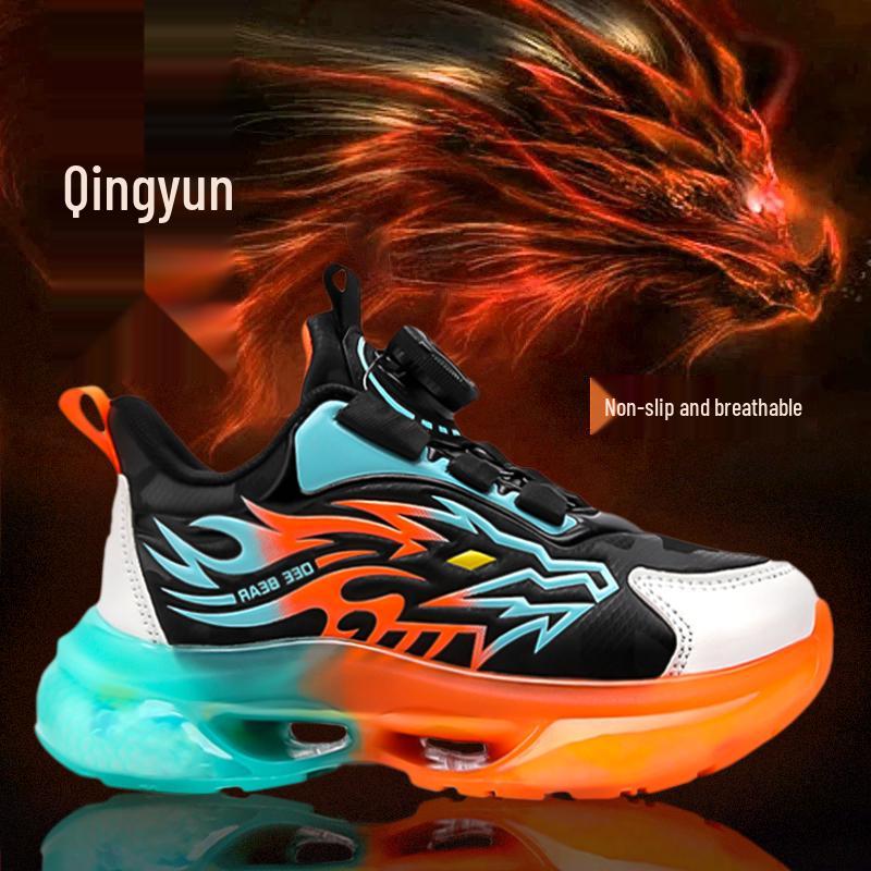 Boys  Spring 2025 Leather Basketball and Running Shoes Size 34