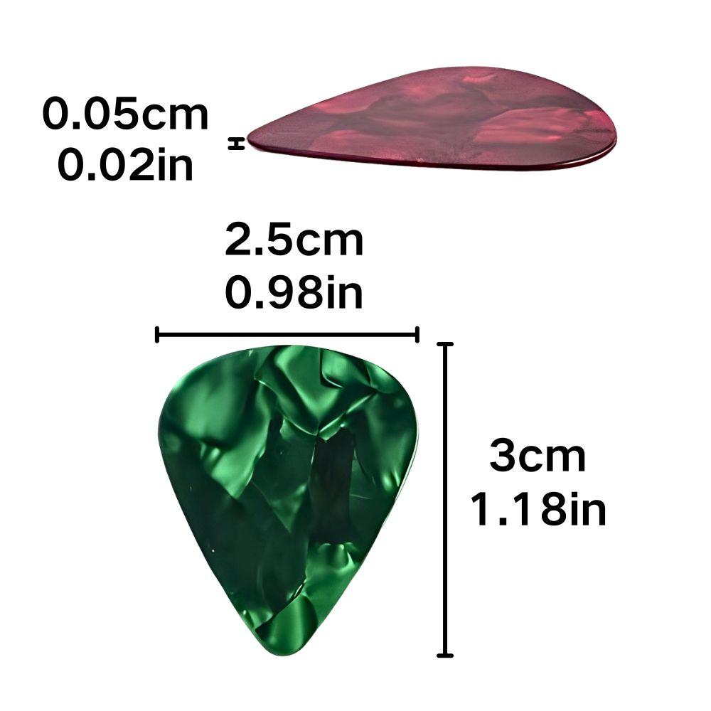 5/24pcs 0.5mm Colorful Celluloid Guitar Picks for Acoustic Electric Guitar, Bass, Ukulele, Musical Instrument Accessories YMY