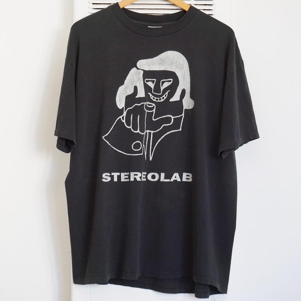 Vintage Stereolab Band Classic Style Black Cotton T shirt Unisex S5XL WA4262 XXL