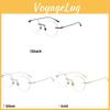 Minimalist Unisex Frameless Glasses With Blue Light Blocking For Office And Daily Use