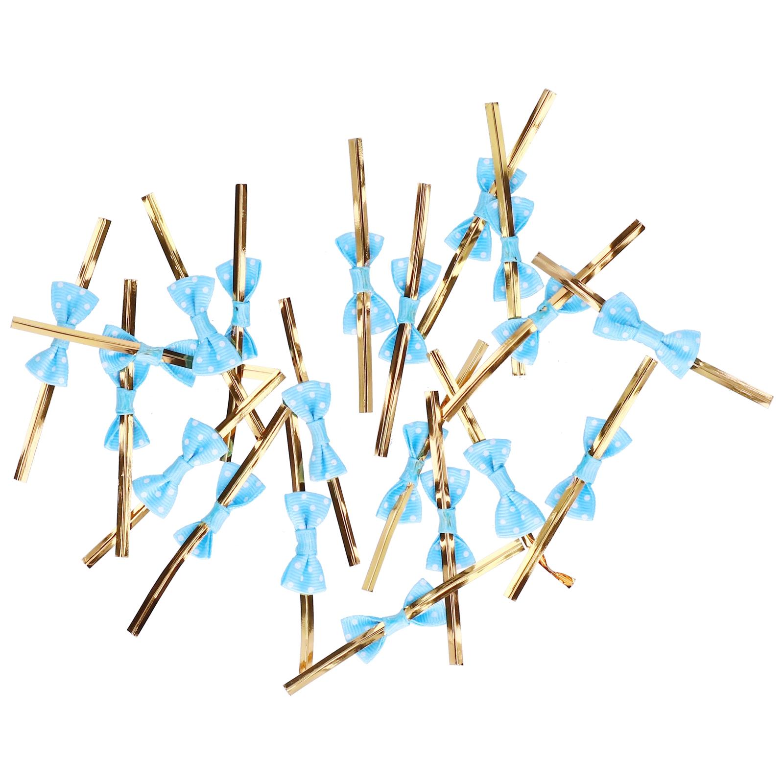 20 stuks Strik Knoop Twist Ties Koekjes Cookies DIY Bakzak Ties voor Cadeauverpakking Bruiloften Feesten Type 2