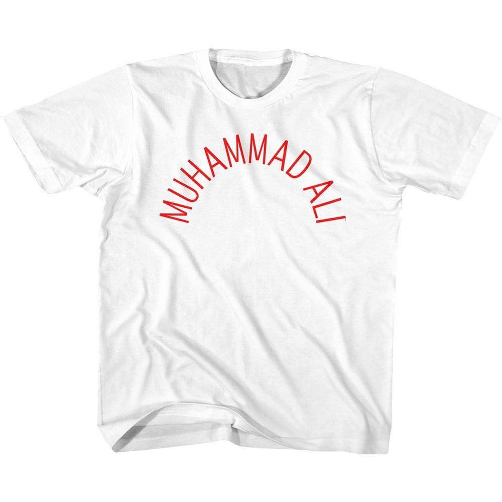Kids Muhammad Ali Arch Text White Icon Shirt XXXL