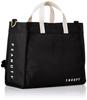 Hapitas Tote Bag with Wide Snoopy Snoopy Face Black 2-Way Gusset, PEANUTS, Women's, PN110,