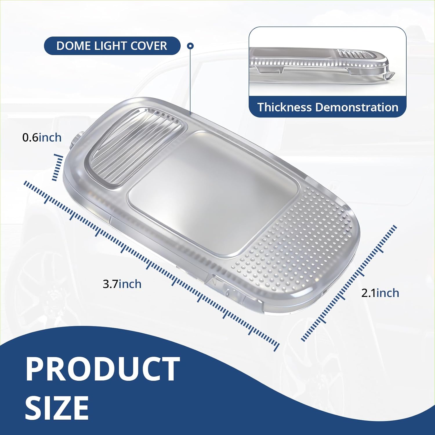 2PCS Overhead Console Dome Map Light Cover Lens Replacement for Dodge Ram 1500 2500 3500 2002 2003 2004-2008 5183270AA