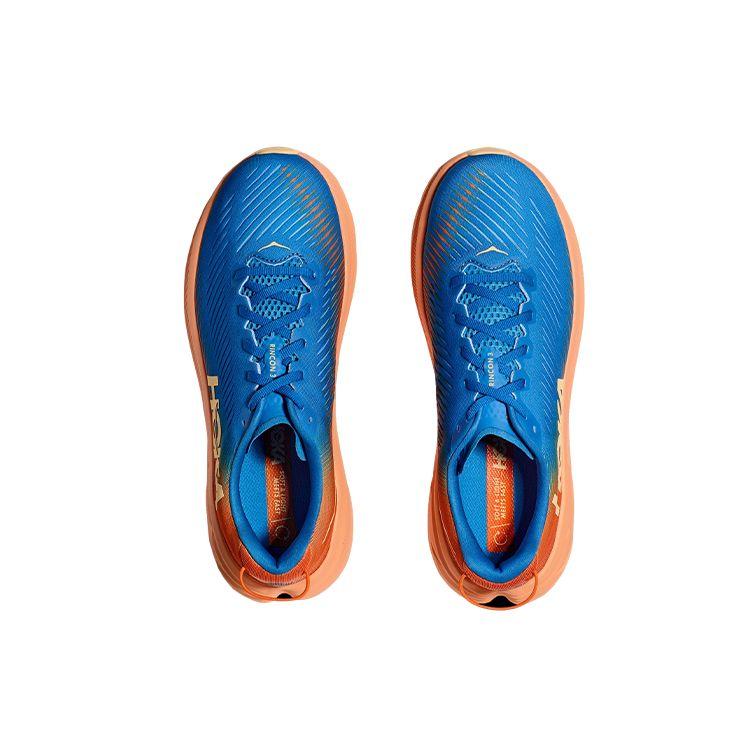HOKA One One Rincon 3 Bequeme Stoßdämpfende Rutschfeste Langlebige Low-Top Laufschuhe Herren Sneaker Blau Orange 1121370-CSVO