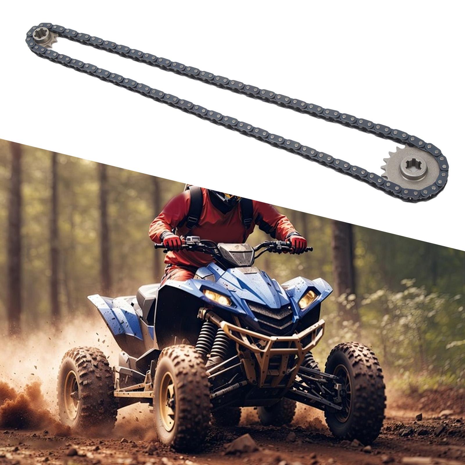 

Metal Steel T8F 20T 11T Sprocket 116 Links T8F Drive Chain Kit for Karting Mini Motorcycle Off Road Vehicles