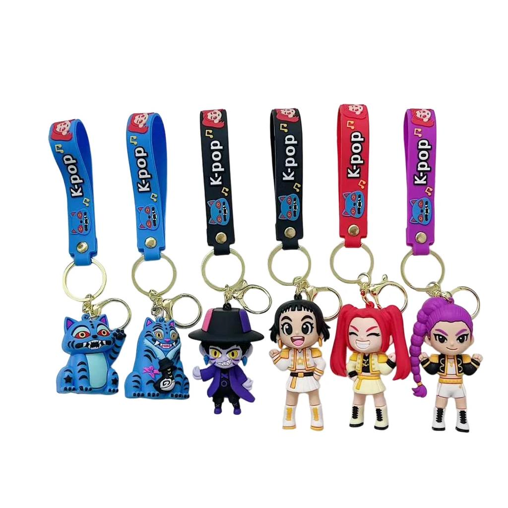 New KPOPDemon Hunters Puzzle Keychain Durable Anime Keychains for Women Men Kid MultiColor Gift Set Kpop K Pop Rumi Mira Zoey