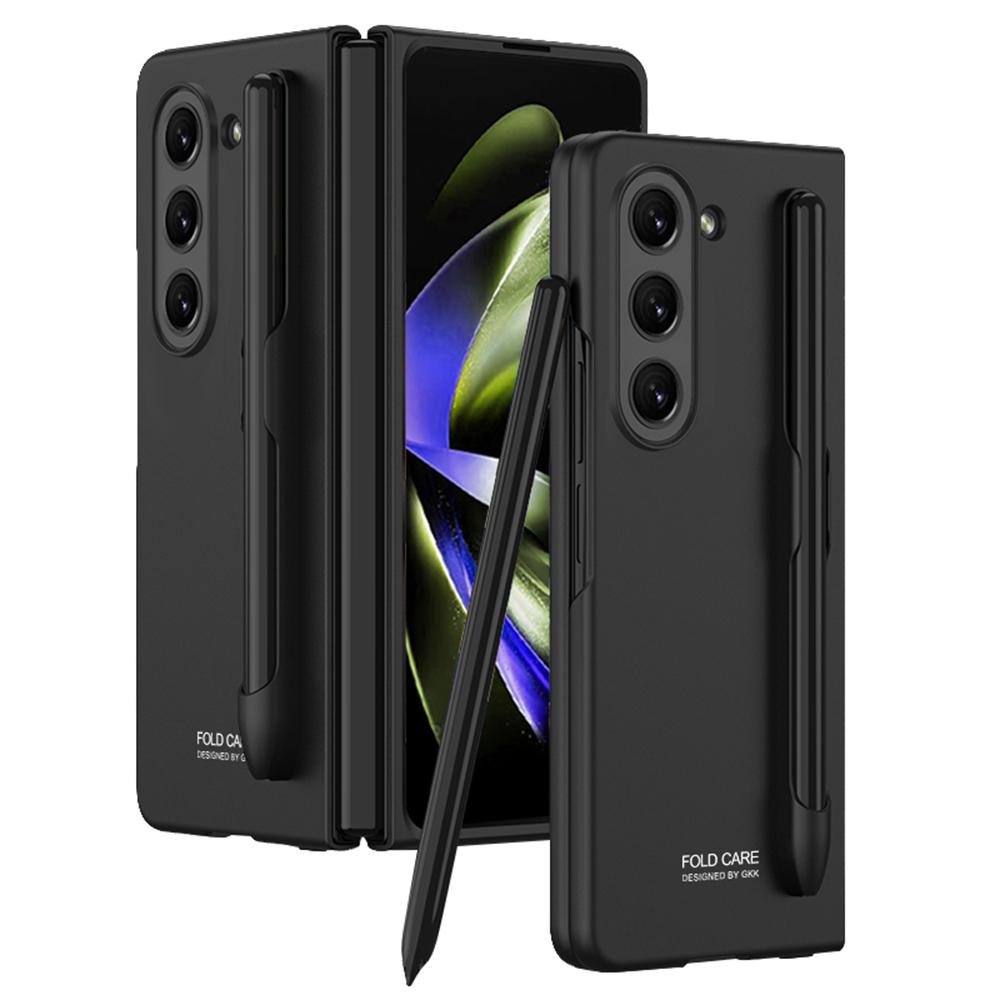 

GKK Phone Case for Samsung Galaxy Z Fold5 5G Hard PC Ultra Thin Protective Cover with Pen Slot Black