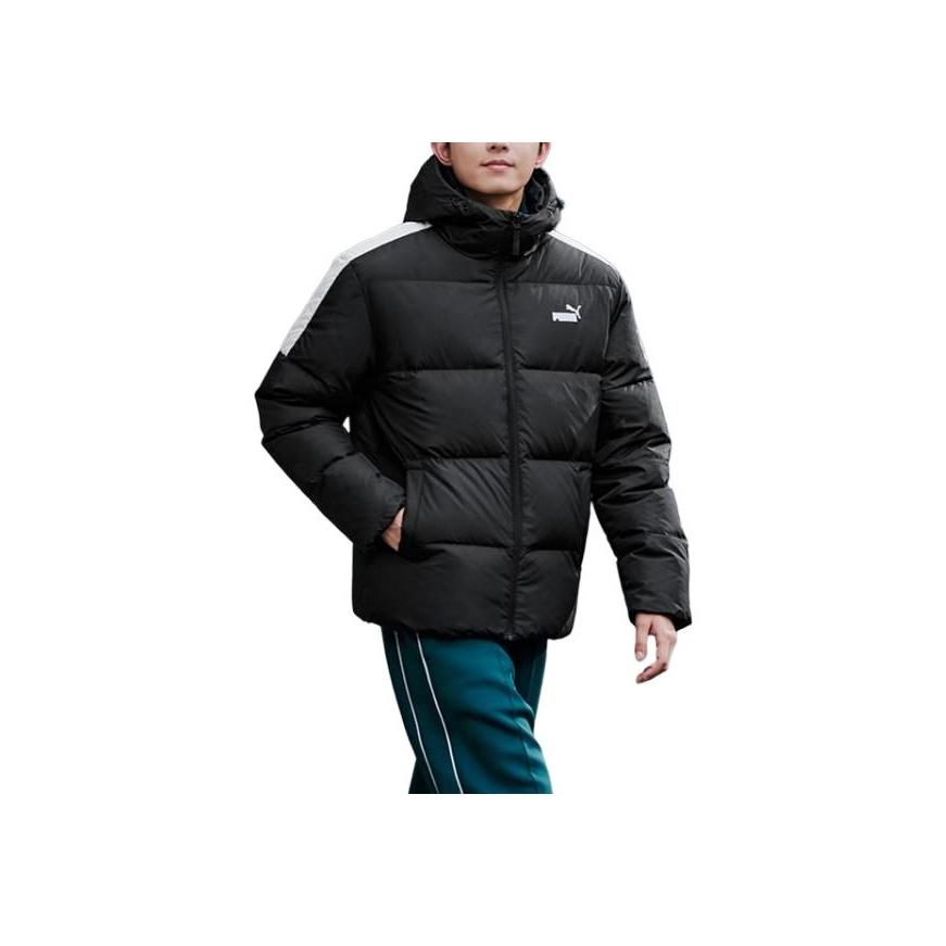 Puma Warme Winddichte Wasserabweisende Daunenjacke mit Kapuze Unisex Jacken 692911-01