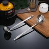 Stainless Steel Soup Ladle & Strainer Detachable Skimmer for Hot Pot Ergonomic Long Handle Rust-Resistant Essential Kitchen Utensil