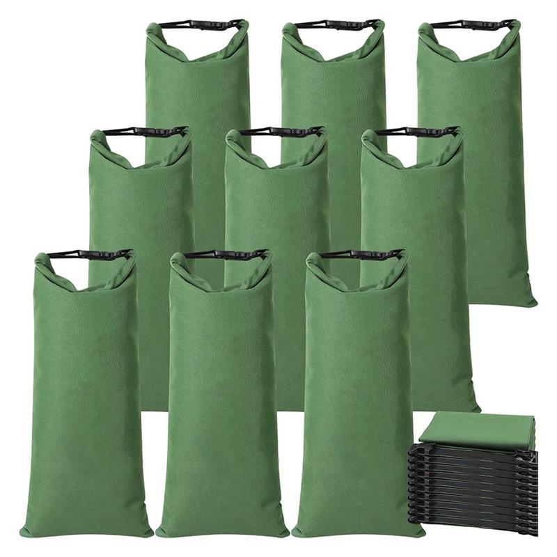 Прочные брезентовые мешки для песка 11,8 x 27,5 дюйма(10-Pack) С пряжкой Дюйм Для защиты от наводнений И поддержки веса
