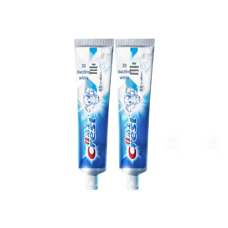 

Crest 3D White Dual Action Whitening Toothpaste 2-Pack + Bonus Tissues