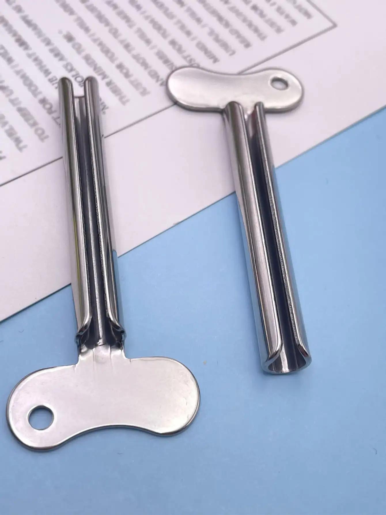 

1pc Creative Toothpaste Tube Squeezer Simple Toothpaste Roller Stainless Steel Labor Saving Toothpaste Tube Wringer Presser серебряный