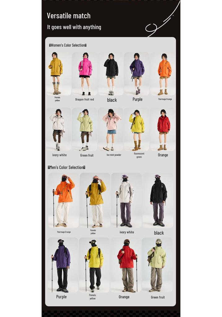 Custom Logo Waterproof Mountaineering Windbreaker - Autumn/Winter Corporate Workwear & Group Outerwear