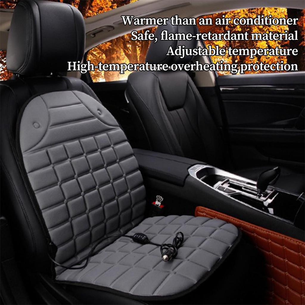 Heated Car Seat Cushion 12V Automotive Warm Supplies Automotive Seat Warmer For Cars Trucks SUVs RVs Drivers Travelers Winter