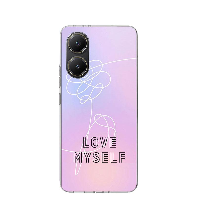 Love Yourself Flower Heart Line Kpop Case Phone Cover for Xiaomi Poco X3 Nfc X5 X6 X7 X4 Gt F7 Ultra F6 F5 Pro F4 F3 M5S M4 M6 M
