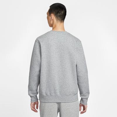 Men's Nike Sweatshirts Men's Light Gray Crew Neck Moderate Regular