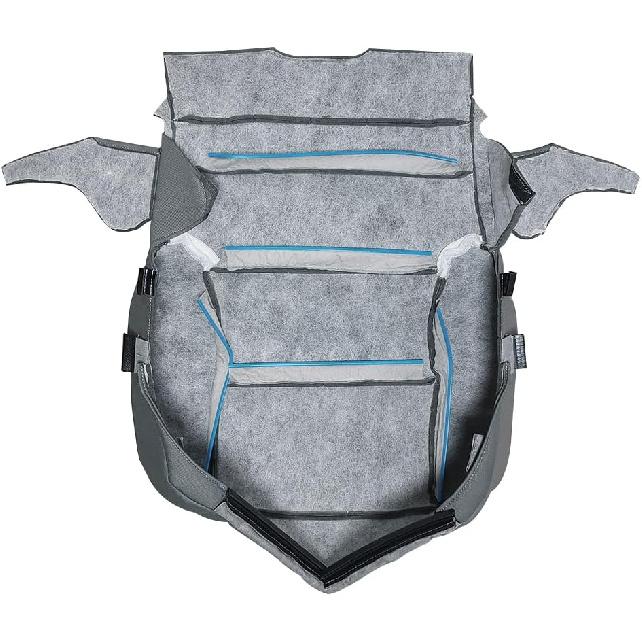 Driver Side Bottom Replacement Cloth Seat Cover Gray Compatible with 2014-2019 GMC Sierra 1500 2500 3500 1500HD 2500HD SLE SLT