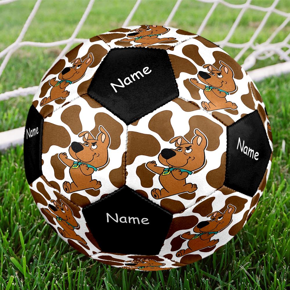 Custom Name Scooby Doo Theme Size 5 Soccer Ball, Suitable for Both Indoor and Outdoor Matches, a Gift Suitable for Everyone.