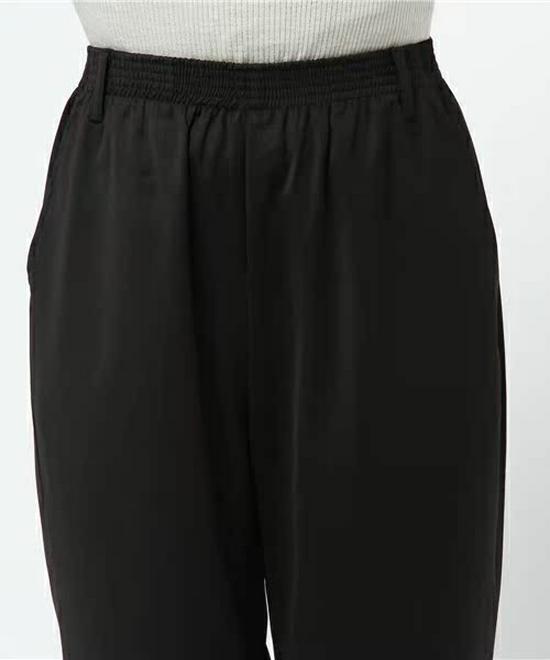 Women's High-Waist Mulberry Silk Pants: Lightweight, Elastic, Casual Nine-Point Design for Middle-Aged & Elderly