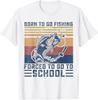 Funny Born To Go Fishing Bass Fish Fisherman Boys Kids T-Shirt