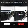 www 1Pc Car Grille M Label Leaf Plate Side Label Modified Rear Logo Decorative Sticker For BMW 3 4 5 Series MMM POWER!!! BU1