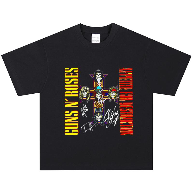 Футболка Guns N Roses, Мягкая ткань, Повседневная XXL