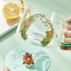 JING REPUBLIC Spring Field Flower Cute Glass Cup